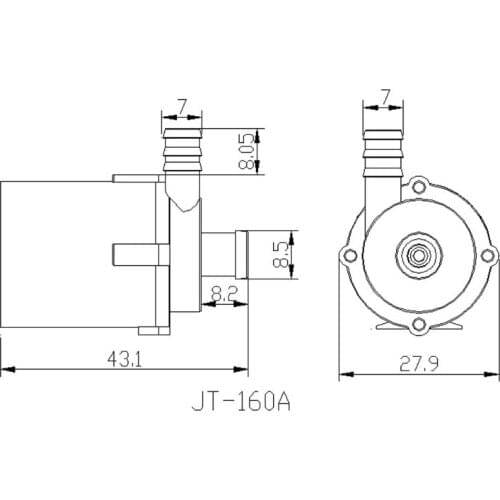 YYSD DC 12V Solar Power Hot Circulation Water Pump Brushless Motor Aquarium Pond Submersible 200L/H