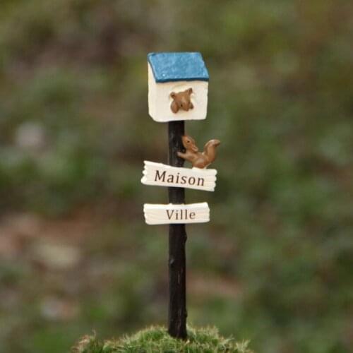Popular Japanese groceries squirrel mailbox house gardening moss fleshy fresh flower plug-in props shooting props