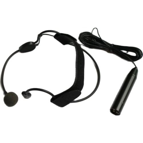 Professional ME3-XLR Headset Condenser Microphone XLR 3Pin Phantom Power 48V For DJ Mixer Sound Console 5m cable