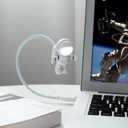 Nordic Fashion Astronaut Model Mini Night Light Figurine For Home Decoration Ornament USB Computer Decor Lights Crafts Gifts