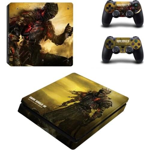 Dark Souls PS4 Slim Skin Sticker Decal Vinyl for Dualshock Playstation 4 Console & Controller PS4 Slim Skins Stickers Vinyl