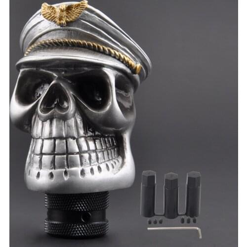 Universal Car Gear Shift Knobs Skull Head Gear Manual Transmission Gear Shift Knob Shifter Lever Car Modified Manual Gear Truck