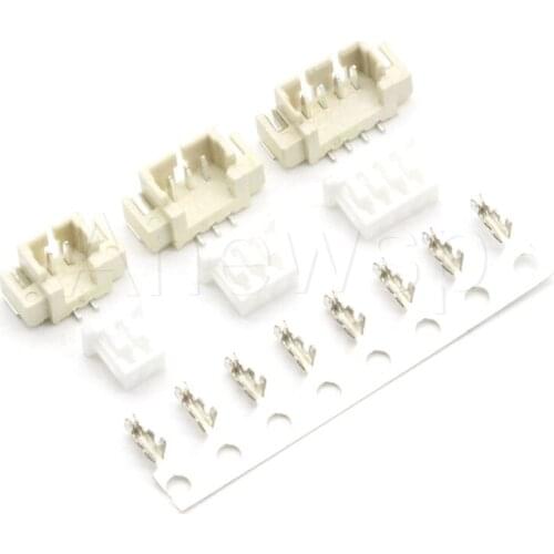 10 Set JST 1.25mm pitch SMD Vertical Right Angle Type Male Socket+Housing+Terminals Connector 2P 3P 4P 5P 6P 7P 8P-12Pin