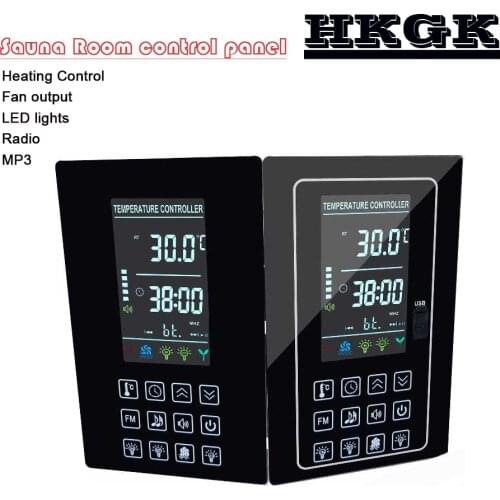 110V 220V Multi-function LCD USB port 6kw digital sauna controller for sauna heater parts