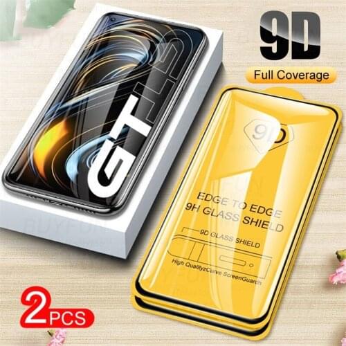 2PCS 9D Full Glue Screen Protectors Tempered Glass For Realme Realm Relme Realmi GT Neo 5G RealmeGT Toughened Film Guard Cover