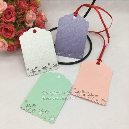 60pcs DIY Paper Wish Cards Message Cards Table Mark Hang Tag Card Kids Birthday Favors Party Decoration Supplies