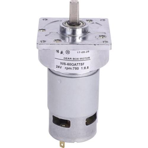 60GA775F DC gear reducer motor, 775, 25W, 10-1120RPM、metal gear, high torque