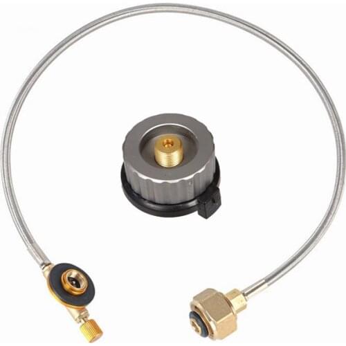 Outdoor Gas Stove Camping Stove Propane Refill Adapter LPG Flat Cylinder tank Coupler Bottle Adapter