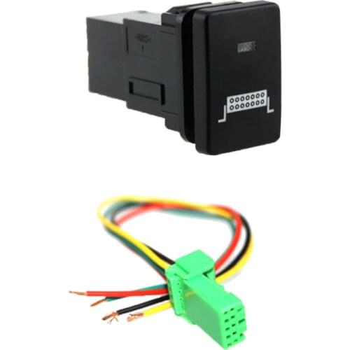 1 Set Car Push Button Switch & Harness For Toyota 4Runner/RAVV4/Camry/Land Cruiser/Prado/Tacoma/Hilux Etc Car Accessories 2019