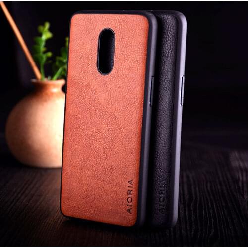 Case for oneplus 7 pro 6 6t funda luxury Vintage Leather skin coque with TPU + PC hard cover for oneplus 6 6t 7 pro case capa