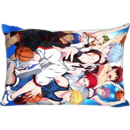 Hot Sale Custom Double Sided Pillow Slips Japanese Anime Kuroko No Basket Rectangle Pillow Covers Bedding Comfortable Cushion