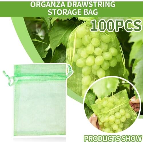Cloth Gift Bags, 100Pcs Green Organza Gift Bags For Wedding Favors Home Supplies healthy life Household Wedding Favors