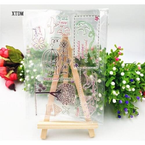 Hot sale Pink Transparent Clear Stamps / Silicone Seals Roller Stamp for DIY scrapbooking photo album/Card Making