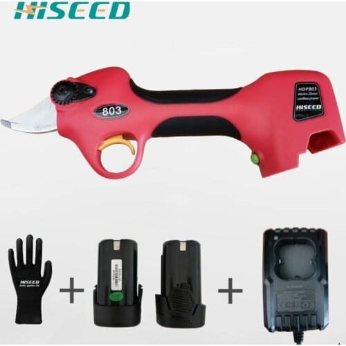 Hiseed 2019 new 803 Advance function power pruner orchard vineyard,garden electric pruner scissors,kiwi tree pruner