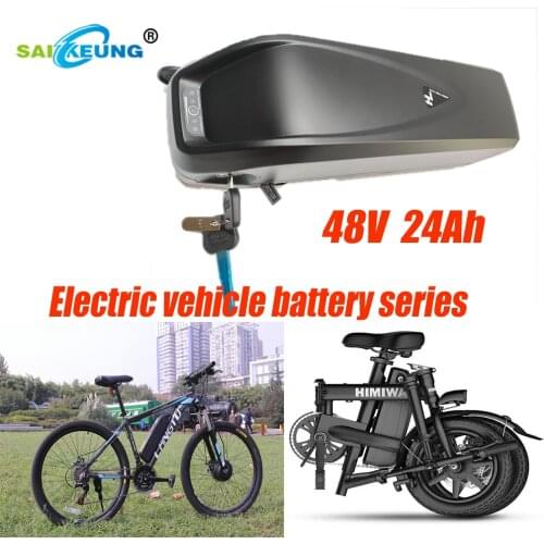Use Samsung 18650 Battery Electric Bicycle 48V 24000mAh Lithium-Ion Battery Pack, Battery Life 50km, Free 2A Charger