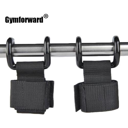 2pc Fitness Wrist Lifting Gloves Wraps Gym Weightlifting Training Waist Support Hook Grips Musculation Hand Straps Wristbands