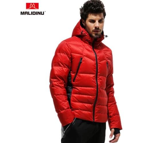 MALIDINU 2021 Men Down Jacket Winter Down Coat Brand Duck Down Jacket Men Winter Thick Warm Red Down Jackets Parka European Size