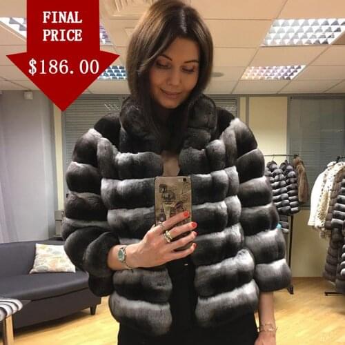 Fur Coat Vest Natural Rex Rabbit Fur Jacket Womens Winter Outwear 2020 New Popular 3 Style Overcoat
