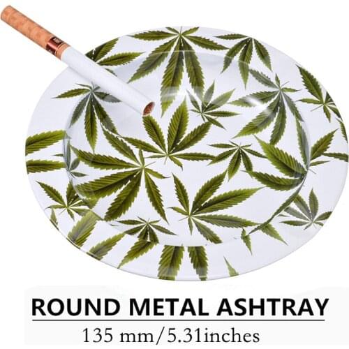 Metal Ashtray Home Party Bar Decoration Ash Holder For Cigarette Smoking Accessory Home Ashtray 135*18mm