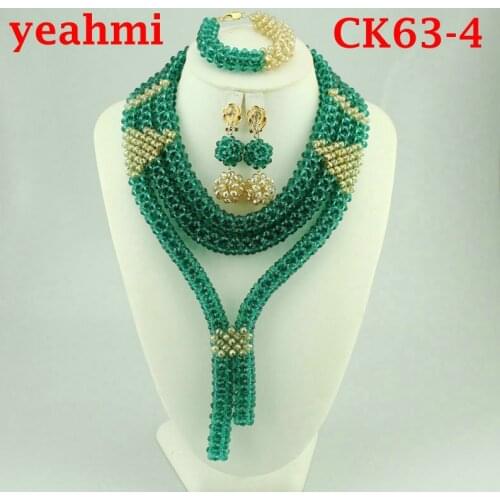 Fashion jewelry set African Nigeria Dubai gold-color African bead jewelry wedding jewelry set african beads jewelry sets CK63-1