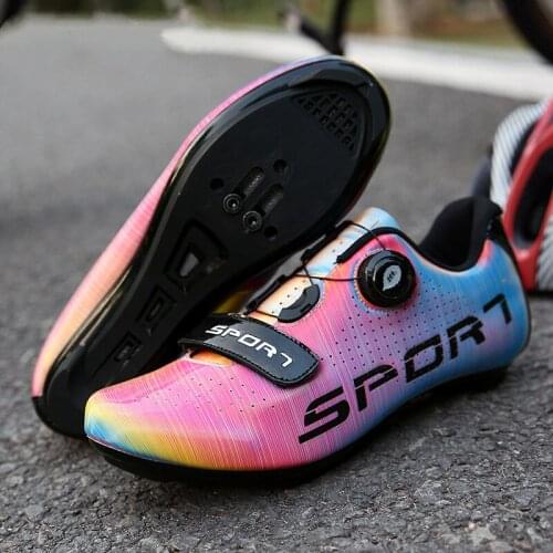 New Cycling Shoes Men Spd Sport Bike Sneakers Colorful Professional MTB Road Bicycle Shoes Triathlon Sapatilha Ciclismos