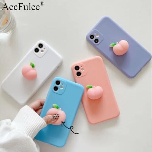 Squishy 3D Toys Punky Peach Case For Huawei Honor 30S 20S 10i 10X Lite 9X Pro 9A 9C 9S 9i 9N 9 Lite Animals TPU Cover Soft Cases
