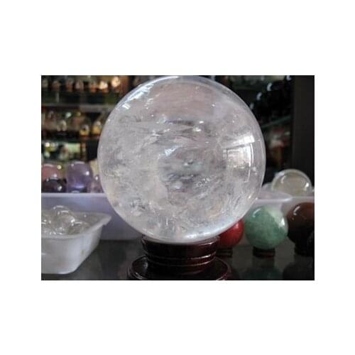 3000g natural clear quartz crystal ball sphere+stand