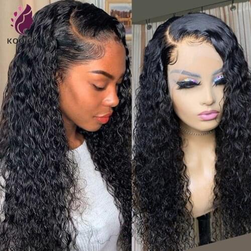 Peruvian Right Part Wet And Wave 13x4 Lace Front Human Hair Wigs With Baby Hair 180 Density Water Wave Side Part Lace Front Wigs