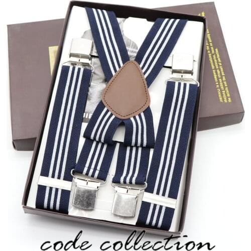 3.5*110CM Suspender Belt Suit Trousers Shirt Stay Clssic 4 Clips Adult Suspenders Gentlemen Braces Elegant Clothes Accessories