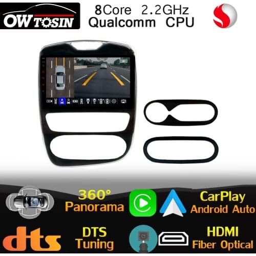 Qualcomm CPU Android For Renault Clio 4 2016-2019 Car Radio GPS 360 Panoramic Optical HDMI WiFi 4G LTE Stereo DTS HIFI Head Unit