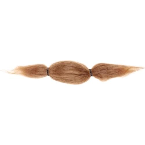 Pure Mohair Hair Straight Wig For Reborn Doll Baby Doll Supplies DIY Accs