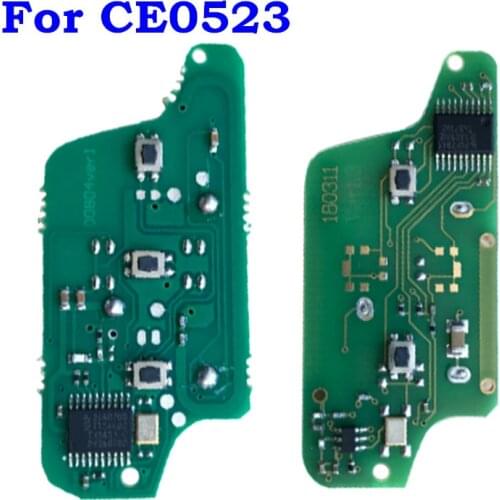 ASK Remote Flip Car Key Electronic Board For Peugeot 307 308 408 407 207 Citroen C2 C3 C4 PICASSO ID46 CE0523