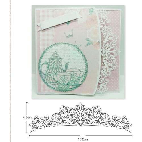 Craft dies Lace Strip Edge Border Metal Cutting Dies Stencils dies for DIY Scrapbooking Paper Card Decoration Embossing Die Cut