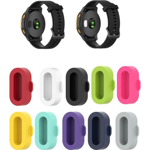10 Color Silicone Dustproof Cove Cap For Garmin Vivoactive 3 4 4S Fenix 6 6S 6X 5 5X 5S Forerunner 935 Smartwatch Plug Anti-Dust