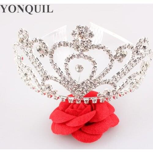Queen Crown Bridal Tiaras Crowns Crystal Rhinestone Queen Diadema Bridal Hats Wedding Accessories Headpiece Wedding Tiara MYQ017