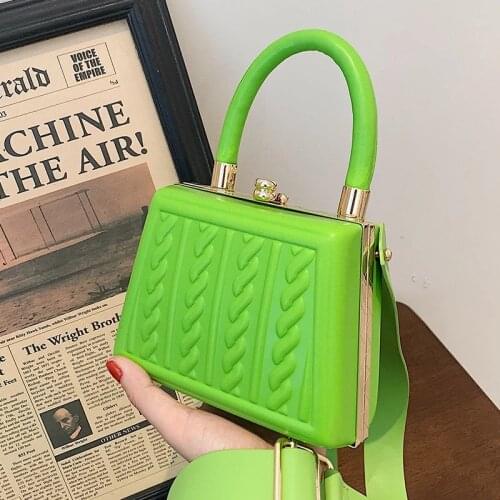 Hard Box Small Tote Bag 2021 Fashion New High-quality PU Leather Womens Designer Handbag Luxury Brand Shoulder Messenger Bag