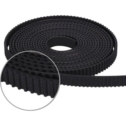 2/5meter, 2M GT2 6mm Synchronous Open Rubber Timing Belt, Width 6mm, For 3D Printer Parts Extruder Pulley Gear