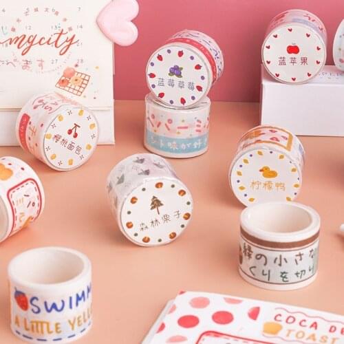 3m Sulfuric Acid Paper Washi Tape Creative Grocery Store Kawaii Scrapbook Planner Material Stationery DIY Decorative Stickers