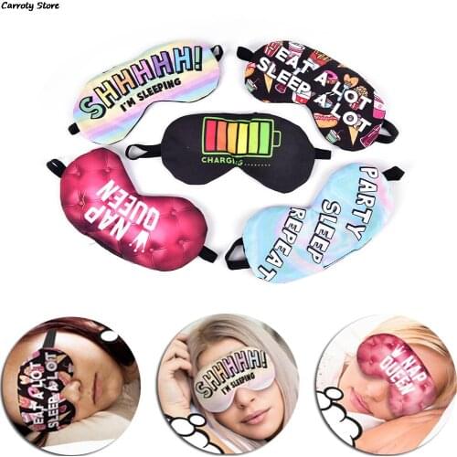 3D Eye Mask Sleep Mask Rest Travel Relax Sleeping Aid Blindfold Cover Eye Patch Sleeping Mask Case Party Women Girls Sleep Rest