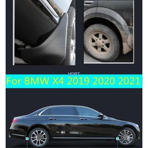 Mup flaps For BMW X4 2019 2020 2021 4pcs mudguards auto fenders splash guards mudgaurds car accessories