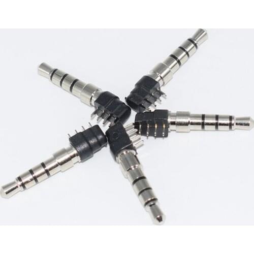 5PCS Headphones and 4 section 3.5 4 mm plug of the phone flash as the fill light/LED lamp plug