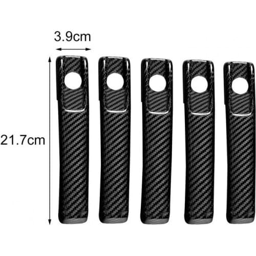 5Pcs Door Handle Cover Rainproof Anti-scratch Carbon Fiber Self-adhesive Design Handle Sticker for Mercedes-Benz W464