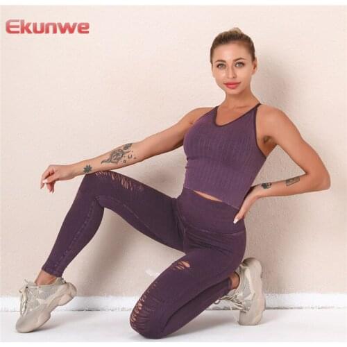 Seamless Yoga Suits Gym Fitness Leggings Sets Women Push Up Sports Sets Training Workout Clothes 2 Piece Yoga Sets Sportswear