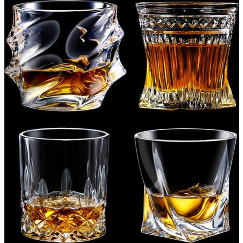European style whiskey glass home glass wine glass crystal wine glass bar spirit glass beer glass wine set hot sale good quality