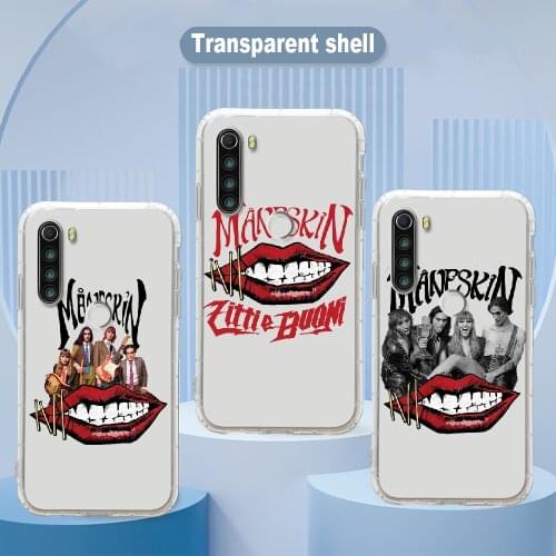 Maneskin Damiano David Phone Case Transparent For Xiaomi Redmi Note 7 7A 8 8T 9 9A 9S 10 K30 Pro Ultra transparent pretty coque