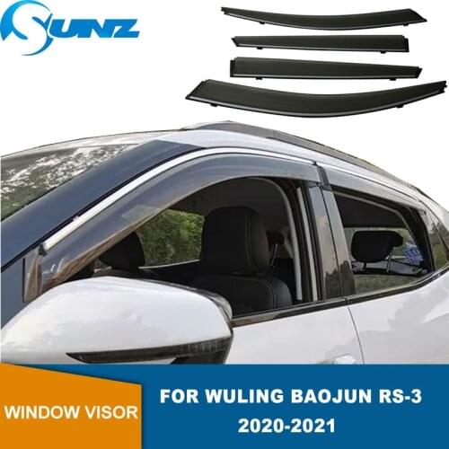 Side Window Deflector For Wuling Baojun RS-3 2020 2021 Window Visor Vent Shade Rain/Sun/Wind Guard Car Exterior Accessories SUNZ