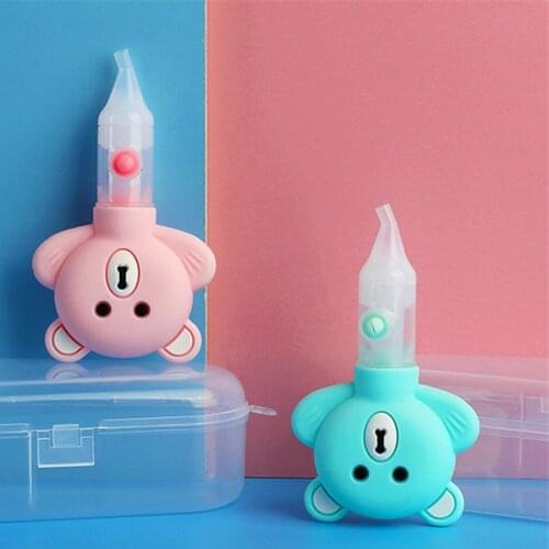 Children Baby Nasal Aspirator inhaler Pump Type Anti-backflow Cartoon Bear Equipment Safe Hygienic Nose aspirator Baby Care