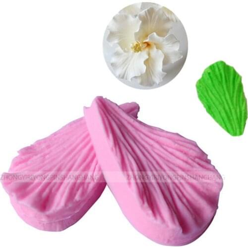 Petal Embossing Mold 3D Leaves Fondant Cake Silicone Molds Cake Candy Mould Kitchen Baking DIY Wedding Cake Decorated Tools D113