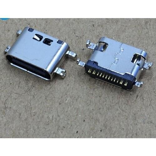 50Pcs Micro Usb Jack Type-C Female Jack Seat Sinking Board 1.6Mm 16Pin Sinking Board Length 6.5Mm Moblie Phone Charging Jack