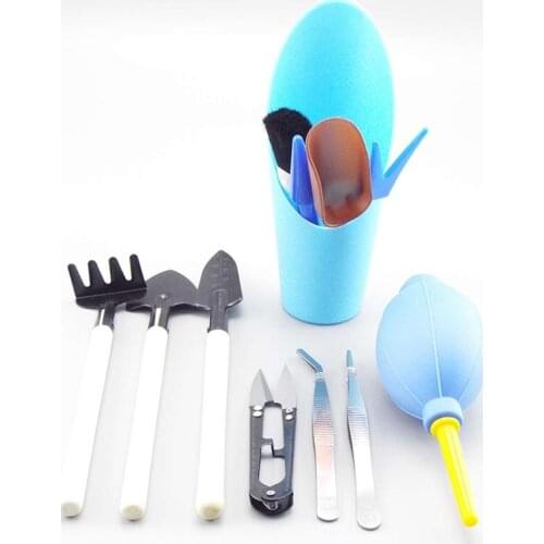 Succulent Plants Tool Mini Garden Hand Transplanting Gardening Tool Set Miniature Planting Indoor Kit Fertilizer Drilling Device